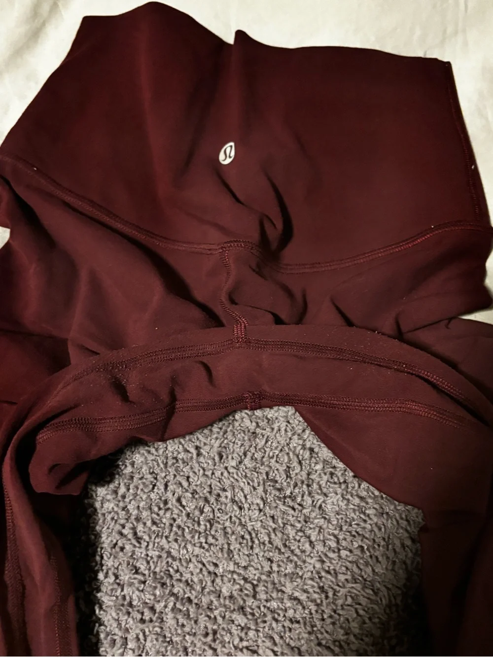 Maroon 25 inch inseam leggings